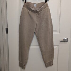 Aritzia TNA Fleece Jogger Pants - Women's Medium - Tan Beige